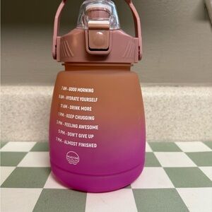 Gradient Water Bottle - Pink and Orange